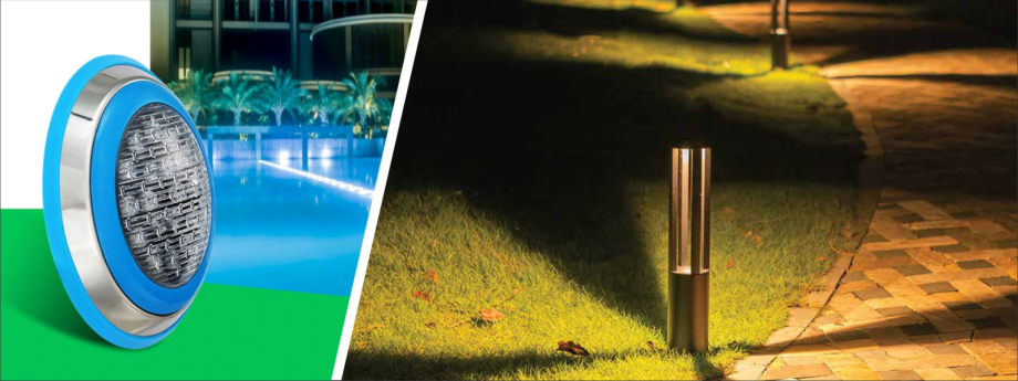 Đèn LED trang trí sân vườn, đèn LED âm nước